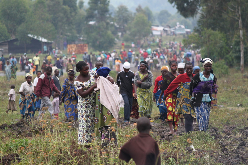Hundreds of people continue to arrive each day in Kibati. 2 million people are now displaced across the DRC; the highest figure the country has seen since 2009. (see blog, we do not dare to go home)